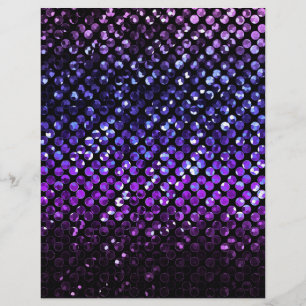 Flyer Cristal Roxo Brilho Strass