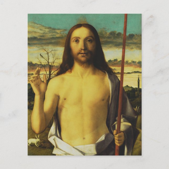 Flyer Cristo Abençoando de Giovanni Bellini   (Frente)