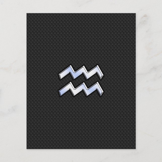 Flyer Cromo como Aquarius Zodiac Sinal em cobra (Frente)