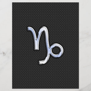 Flyer Cromo como Capricórnio Zodiac Sinal no estilo Cob