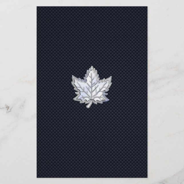 Flyer Cromo como Folha de Maple em Impressão de Fibra de (Frente)