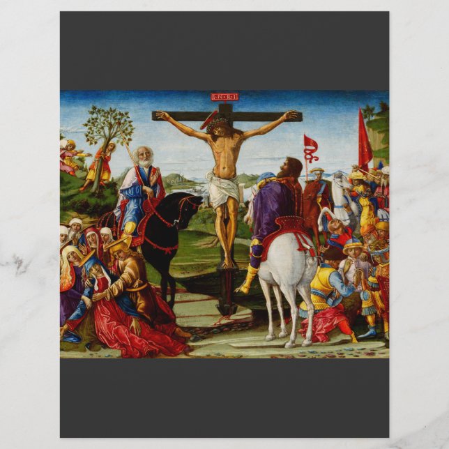 Flyer Crucificação por Benvenuto di Giovanni (Frente)