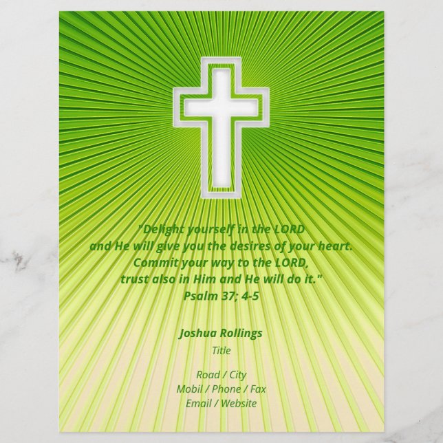 Flyer Cruz Cristã | Inspiração (Frente)
