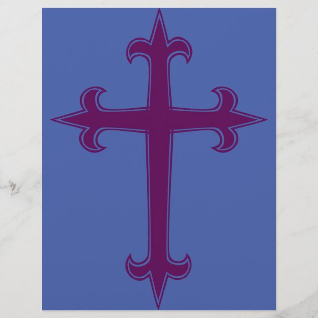 Flyer Cruz Cristã Roxa (Frente)