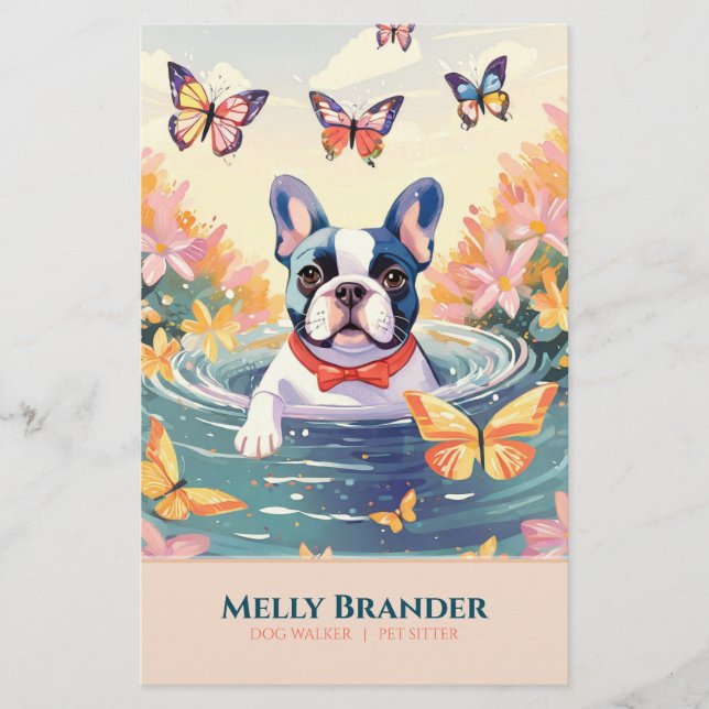 Flyer Cuidador de animais de estimação Passeador  (Frente)