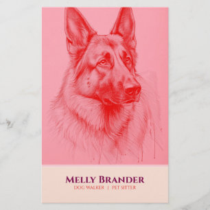 Flyer Cuidador de Animais de Estimação Passeador 