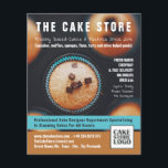 Flyer Cupcakes cozidos, padaria, publicidade na loja de<br><div class="desc">Cupcakes,  Pincéis,  Folhetos De Publicidade Da Loja De Bolo Pela Loja De Cartões de visitas.</div>