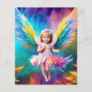 Flyer Cute Baby Angel Wings Art-38424