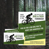 Cyclist Silhouette, Charity Bike-a-Thon Event