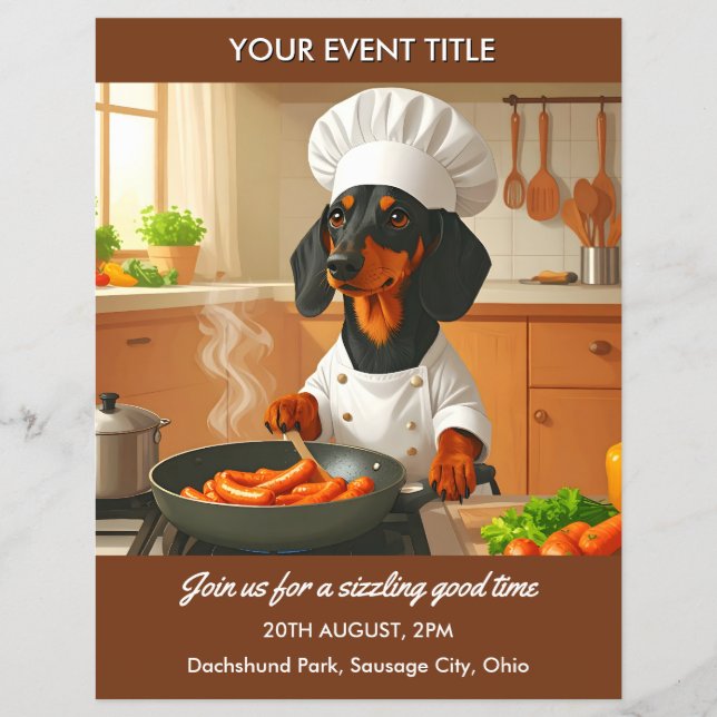 Flyer Dachshund "Sausage Dog" (Frente)