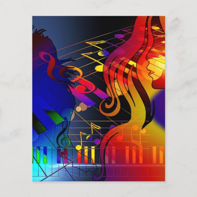 Flyer dance-409011 dance music treble clef sound concert (Frente)