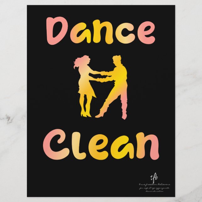 Flyer Dance Clean Cava Rosa (Frente)