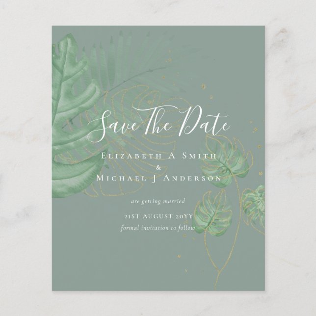 Flyer DATAS DE SALVAMENTO DE Fotografias ORÇAMENTAIS Tóp (Frente)