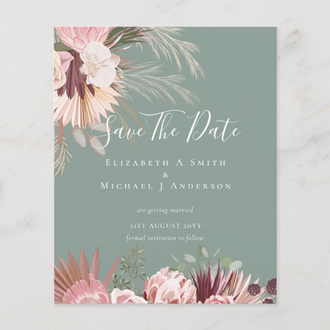 Flyer DATAS DE SALVAMENTO DE FOTOS BARATAS - Pampas Gras (Frente)