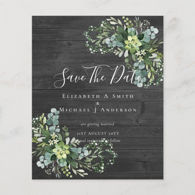 Flyer Datas de Salvamento de Fotos CHEAP Eucalyptus Deix (Frente)