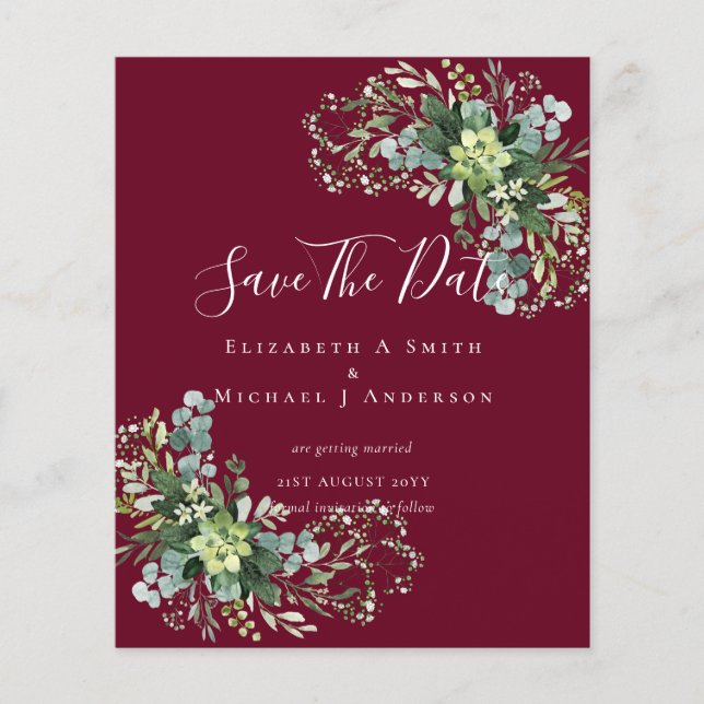 Flyer Datas de Salvamento de Fotos CHEAP Eucalyptus Deix (Frente)