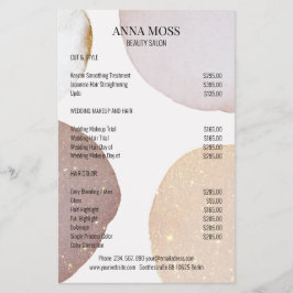 Flyer de Brilho Rosegold Moderno