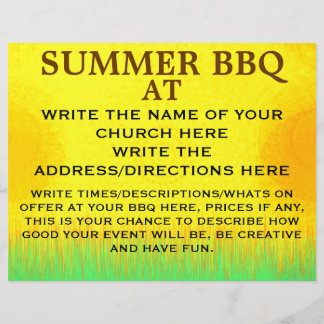 FLYER DE CHURRASCO DA IGREJA