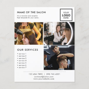 Flyer de Foto de Marketing Minimalista Branco para