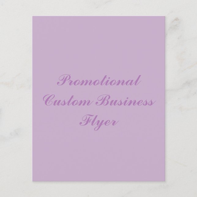 FLYER DE NEGÓCIOS PERSONALIZADO. FOLHETO (Frente)