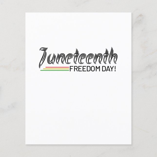 Flyer Décimo Junho, Liberdade da Afro-Americana. (Frente)