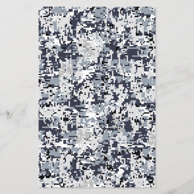 Flyer Decoração de Camuflagem Digital de Estilo Urbano (Frente)