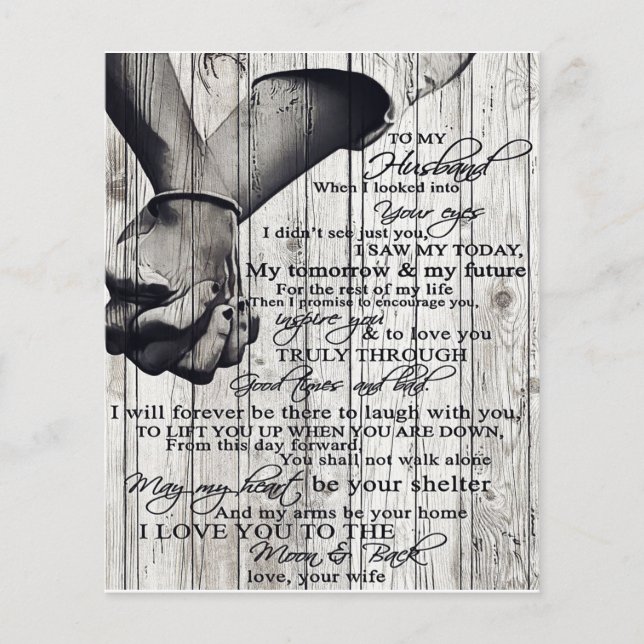 Flyer Decoração Familiar, Para Minha Letra Marido (Frente)