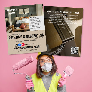 Flyer decorador de interiores designer