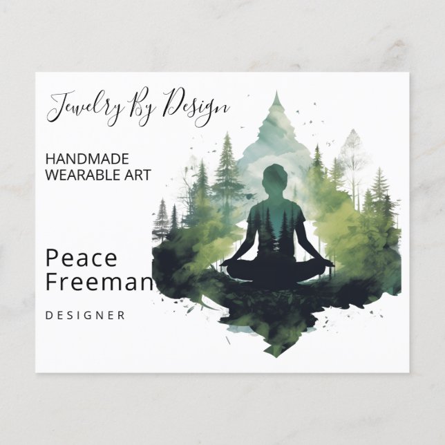 Flyer Dentro do Silêncio | Meditação na Floresta (Verso)