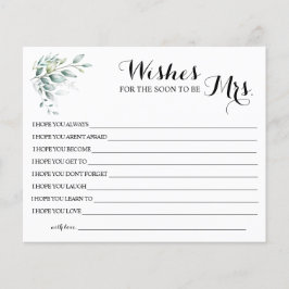 Flyer Deseja que em breve seja a Sra. Chá de panela