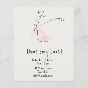 Flyer Desempenho do balé ou da dança moderna