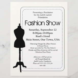 Flyer Desfile de moda