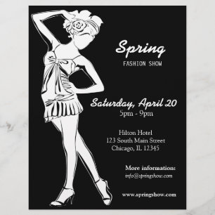 Flyer Desfile de Moda (Branco)