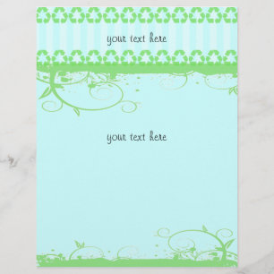 Flyer Design Azul e Verde Funky