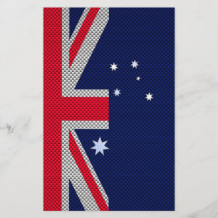 Flyer Design de bandeira da Austrália no Estilo de Crom