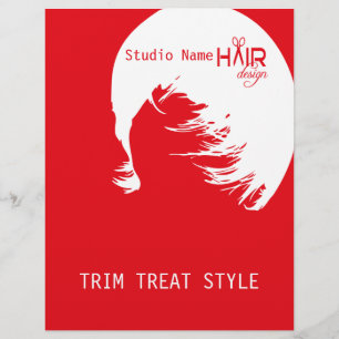 Flyer Design de Cabelo 1 - Panfleto, Preço