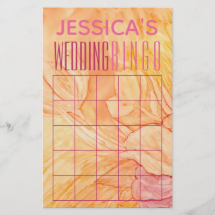 Flyer Design de chá de casamento BINGOFresh Flowers