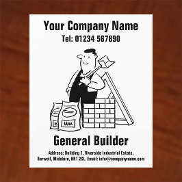 Flyer Design de desenho do General Builder