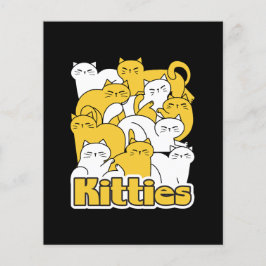 Flyer Design de Gatinho Chubby - Adorável Arte Gato