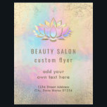 Flyer design de logotipo pastel design lotus<br><div class="desc">note que este é um produto impresso sem FOLHA REAL</div>