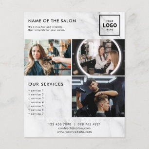 Flyer Design de Marca de Beleza Moderna para Profissiona