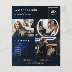 Flyer Design de Marca de Beleza Moderna para Profissiona
