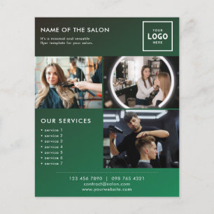 Flyer Design de Marca de Beleza Moderna para Profissiona