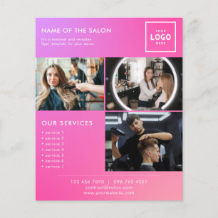 Flyer Design de Marca de Beleza Moderna para Profissiona