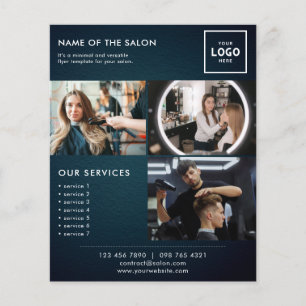 Flyer Design de Marca de Beleza Moderna para Profissiona