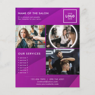Flyer Design de Marca de Beleza Moderna para Profissiona