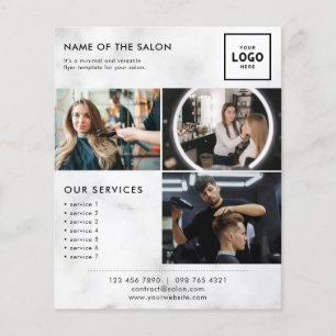 Flyer Design de Marca de Beleza Moderna para Profissiona