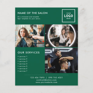Flyer Design de Marca de Beleza Moderna para Profissiona
