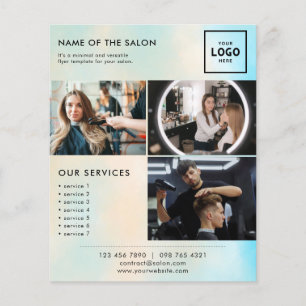 Flyer Design de Marca de Beleza Moderna para Profissiona