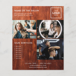Flyer Design de Marca de Beleza Moderna para Profissiona
